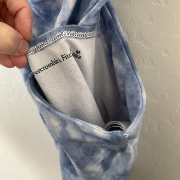 Wash Effect Contour Cross-Back Tie Dye Cloud Sky Tank Crop Cropped Hippie Cami - Picture 9 of 10